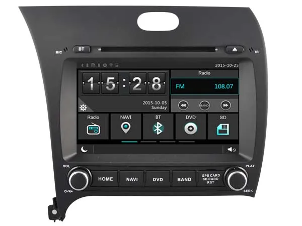 1024*600 HD автомобильный dvd-плеер с GPS-навигацией для Kia K3 cerato forte стерео мультимедиа