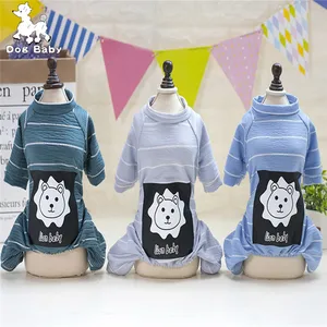 Комбинезон для собак, хлопок, с принтом льва, S-XXL