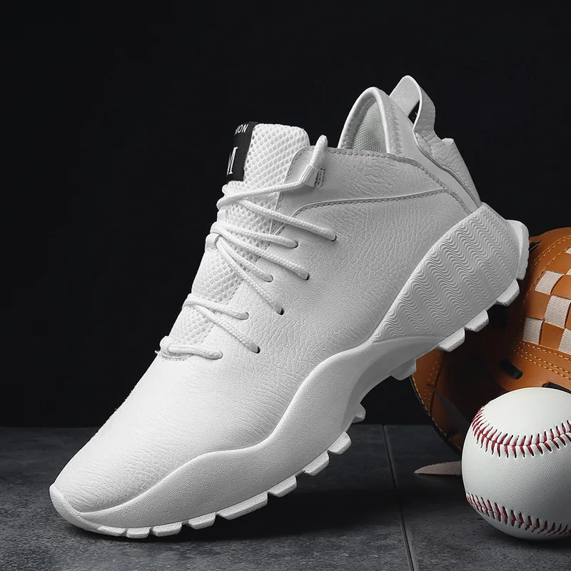 Мужские высокие кроссовки Dwayne черные из микрофибры на платформе шнуровке