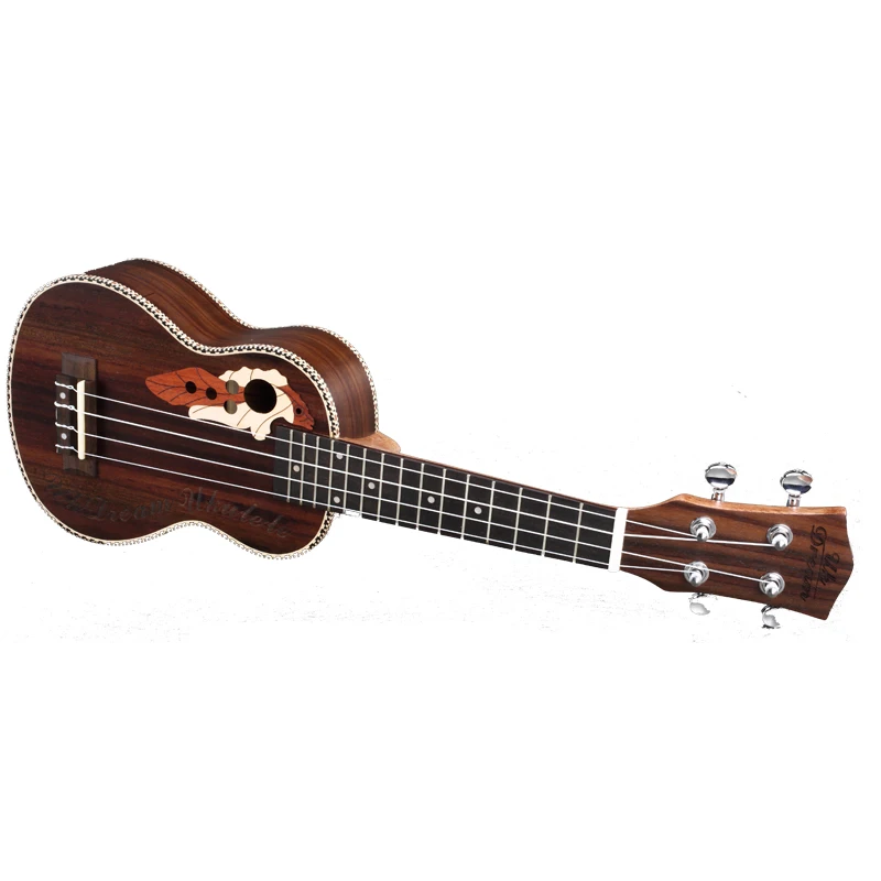 Укулеле из розового дерева 21 дюйм мини акустическая гитара музыкальный