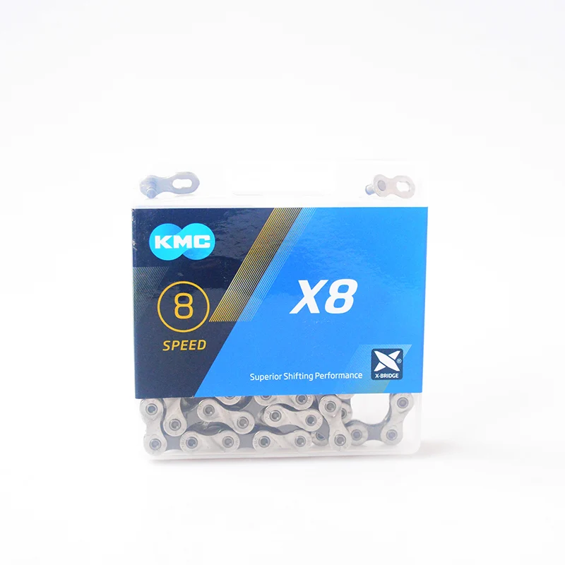 

KMC X8 Road mountain bike chain mtb chain 8 speed 116L chains bicycle parts
