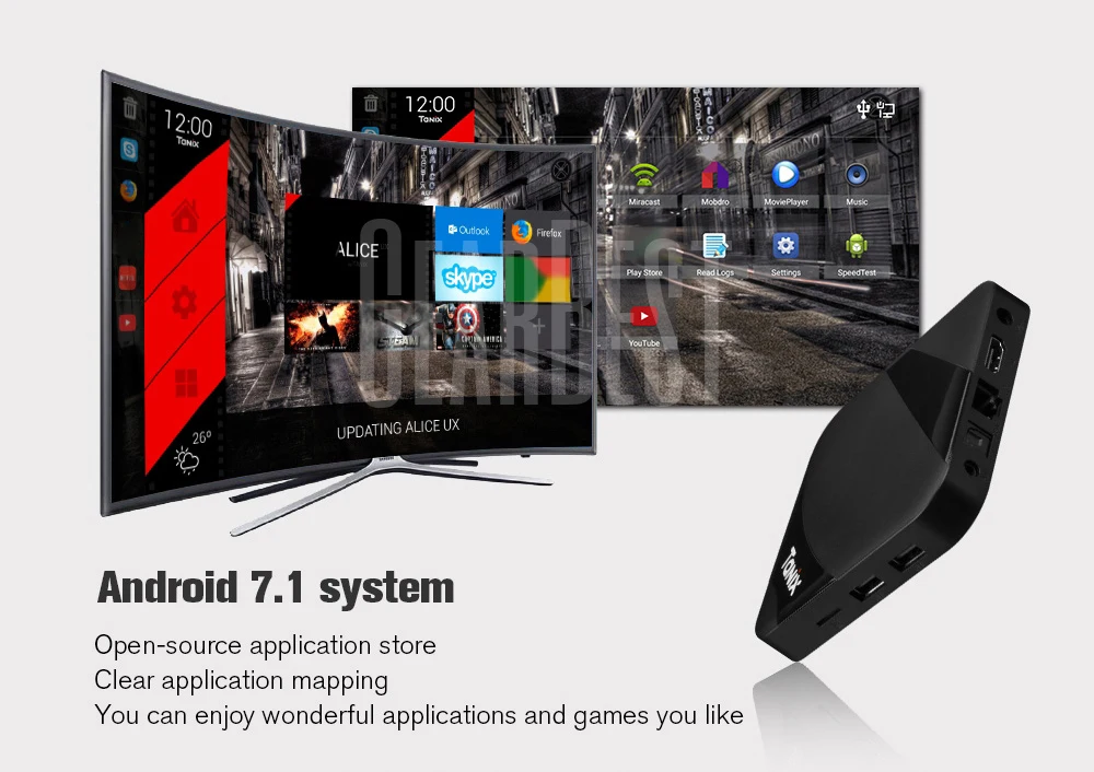 Tanix TX3 Max умный ТВ Box Android 7 1 коробка Amlogic S905W 2 Гб Оперативная память 16 Встроенная 4