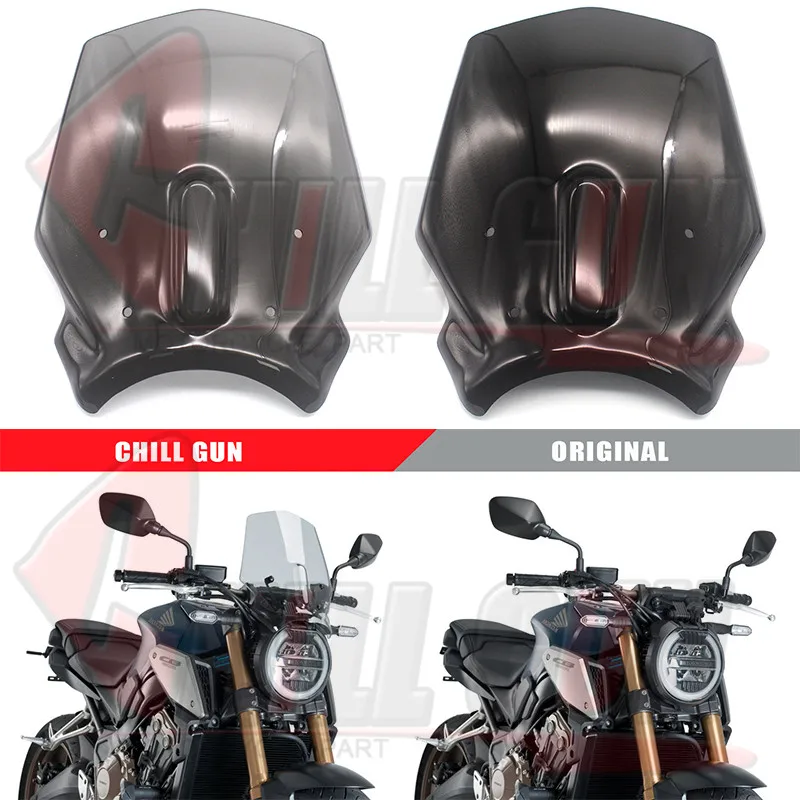 Мотоцикл кафе двигатель ветрового стекла Дефлектор козырек Визер для HONDA CB650R NEO Sports кафе CB 650 R CB-650R 19'