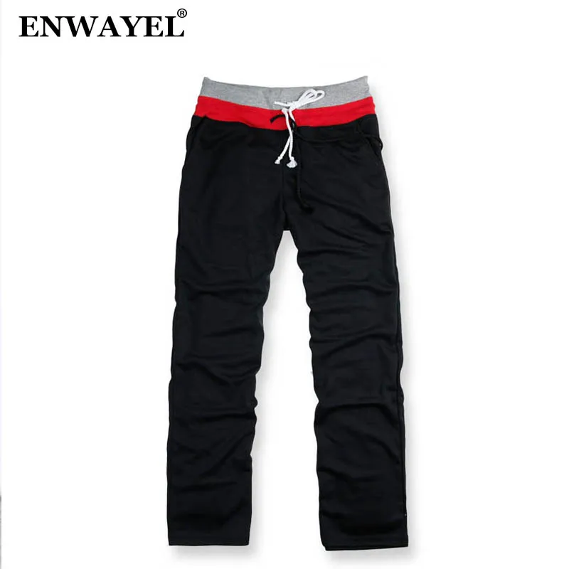 ENWAYEL 2018 Spring Autumn Cotton Loose Comfortable Sweatpants Casual Sweat Pants Men Male Trousers Joggers Tracksuit Clothes | Мужская