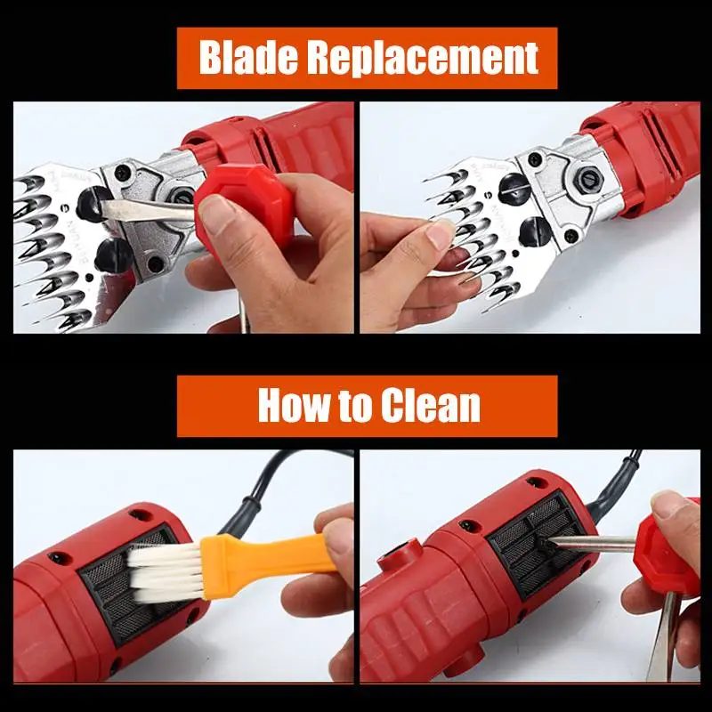 1000W 220V 2400R/Min Electric Shearing Clipper Shear Sheep Goats Alpaca Shears Pet Hair Shearing Machine Cutter Wool Scissor
