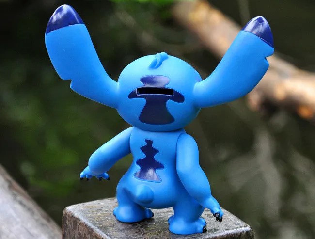 18 см Lilo& Stitch ПВХ Классические игрушки стежка Фигурки игрушки стоят Стич Копилка детские подарки игрушки