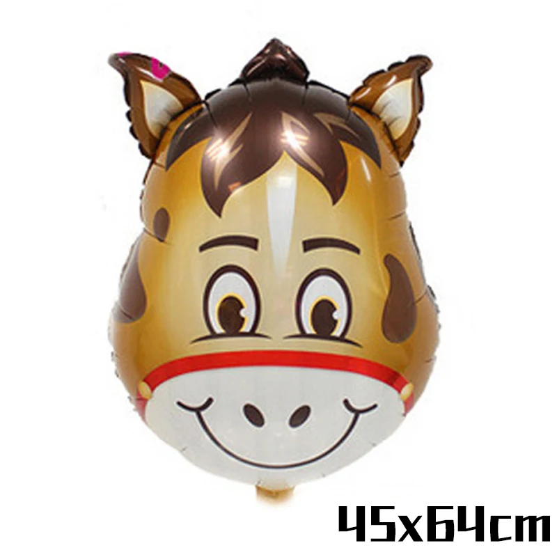 1pcs Balloon Джунгли праздничный набор столовой посуды Бумага чашки салфетки трубочки джунгли Король Лев украшение для торта на день рождения на тему "Лошадки карусели" вечерние украшения детский душ - Цвет: 1pcs Balloon