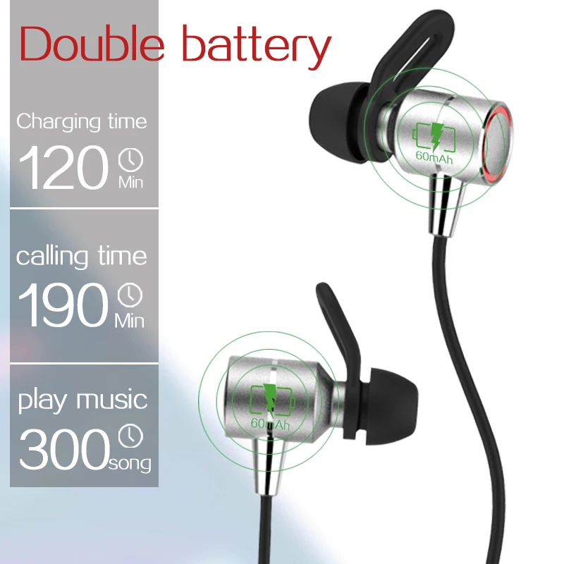 Dofeel Новый S60 притягательная стерео наушники с функцией Bluetooth Беспроводная