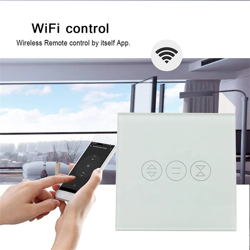 Смарт переключатель для штор с поддержкой Wi Fi и голосовым