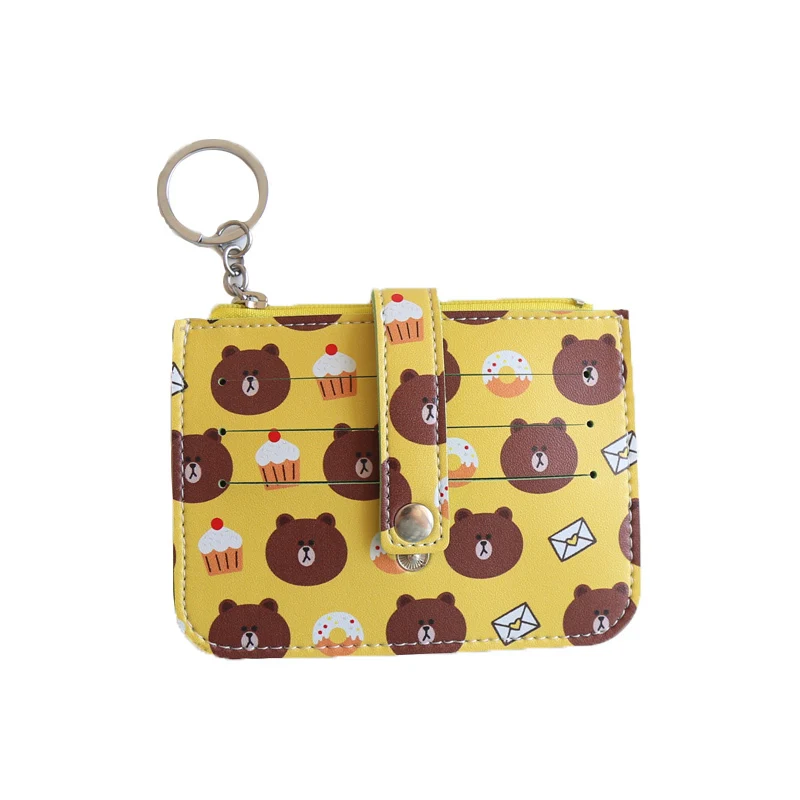 Новинка, корейский милый держатель для карт Kawaii, 6 карт, Женская посылка, кошелек, подарок на день рождения для девочек и мальчиков