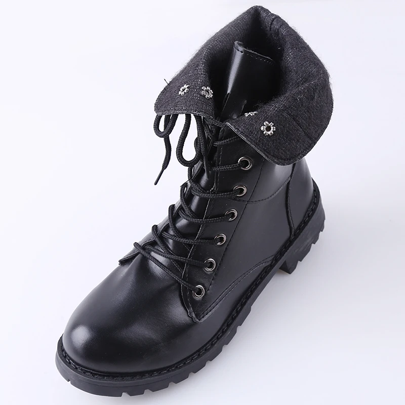 1 пара новые стильные осенние женские ботинки зимняя теплая обувь Botas Feminina модные