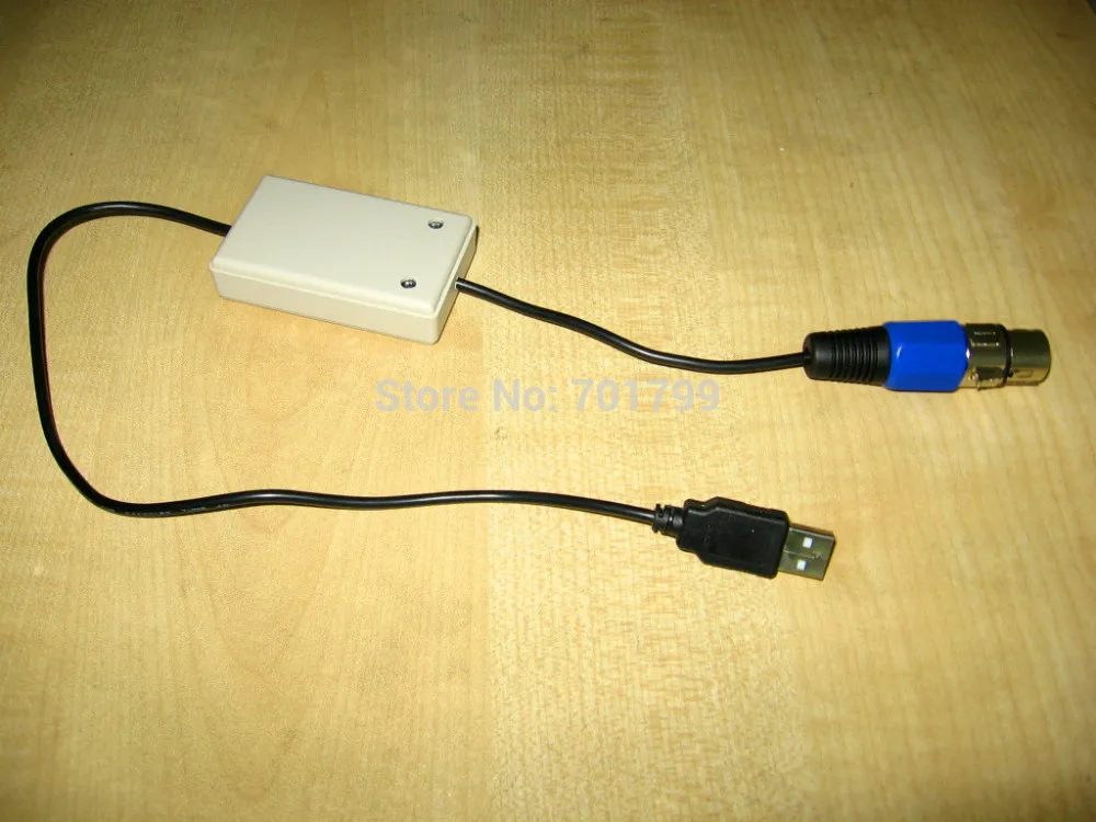 Интерфейс DMX USB Поддерживает различные вечерние программное обеспечение (FreeStyler