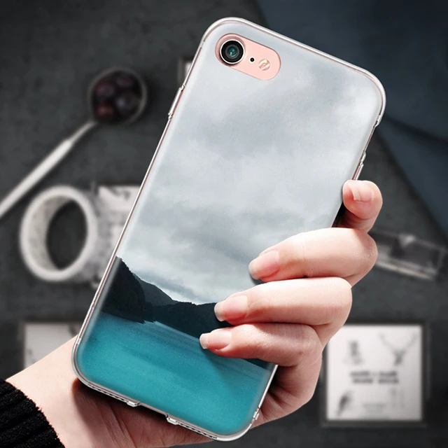 Чехол для iPhone 4, 4S, 5, 5S, SE, 6, 6 S, 7, 8 Plus, X, XR, XS Max, TPU, Fundas, защита от солнца, пляжа, морской воды, океанских волн, силиконовый чехол для телефона