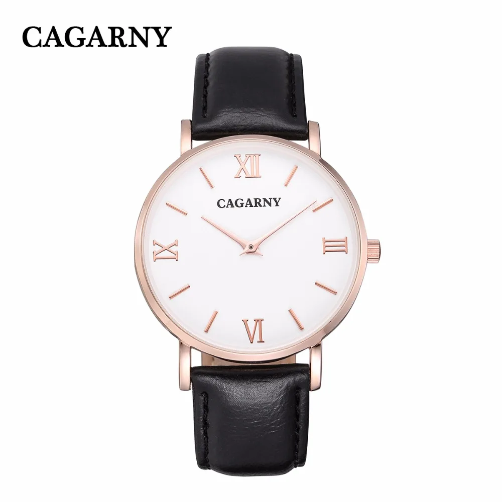 

Luxury women fashion style leather gold Rome wristwatch waterproof business quartz simple watches for man gift watch