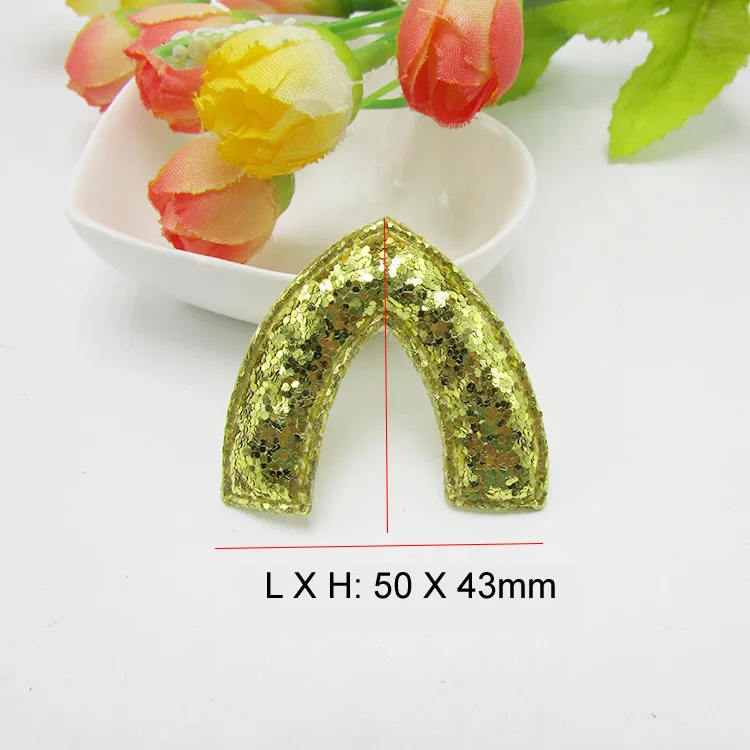 30pcs/Lot 5x4.3cm Mix Colors Cat Ear Shape Patches Multicolors Padded Applique for DIY Children Hair Accessories | Дом и сад