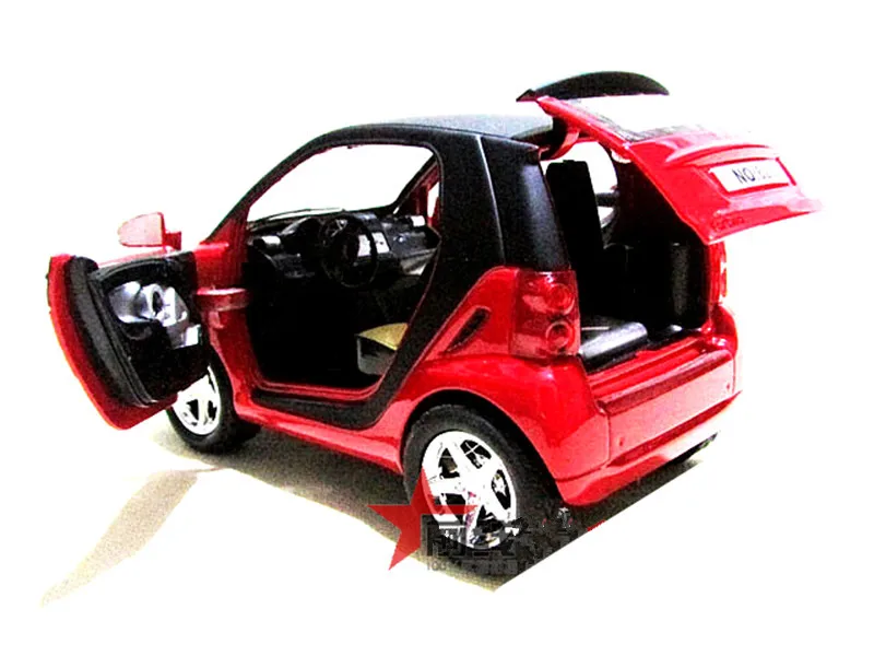 1:24 сплава отступить Автомобили, высокая моделирования Smart модели, из металла Diecasts, игрушка, музыкальный и мигает