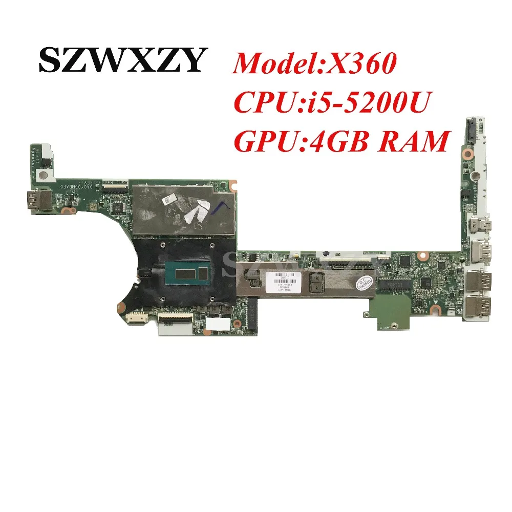 Для HP призрак X360 13 4000 Материнская плата ноутбука 801507 501 с i5 5200U процессор 4 Гб
