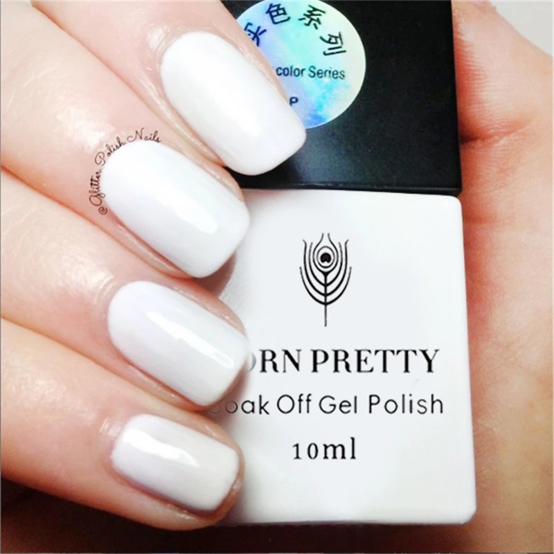 BORN PRETTY 10 мл замачиваемый УФ-гель для ногтей белый СВЕТОДИОДНЫЙ УФ-Гель-лак для маникюра УФ Гель-лак для ногтей лак для УФ-лампы