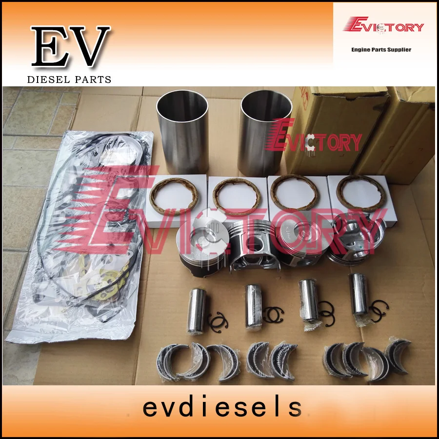 

EV For Yanmar 4TNE84 4D84E 4TNV84 water pump oil pump conrod + piston ring liner gasket bearing