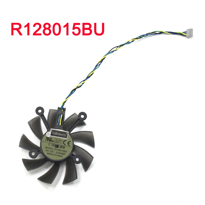 75 мм 4pin Radeon HD 7770 GTX750 охлаждающий вентилятор GPU для ASUS GTX 560Ti 650 GTX550Ti 250X Radeon HD7770 HD7850 Графика охлаждения - Цвет лезвия: R128015BU