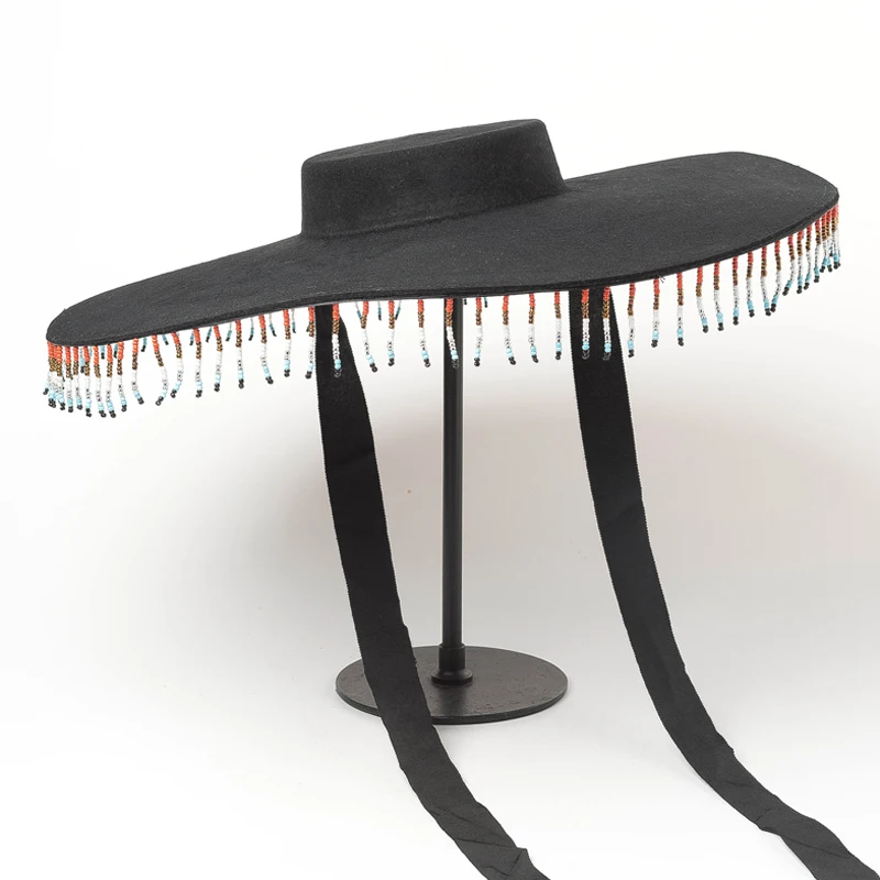 Брендовая шляпа с большими полями женская классическая 6 дюймовая Регулируемая