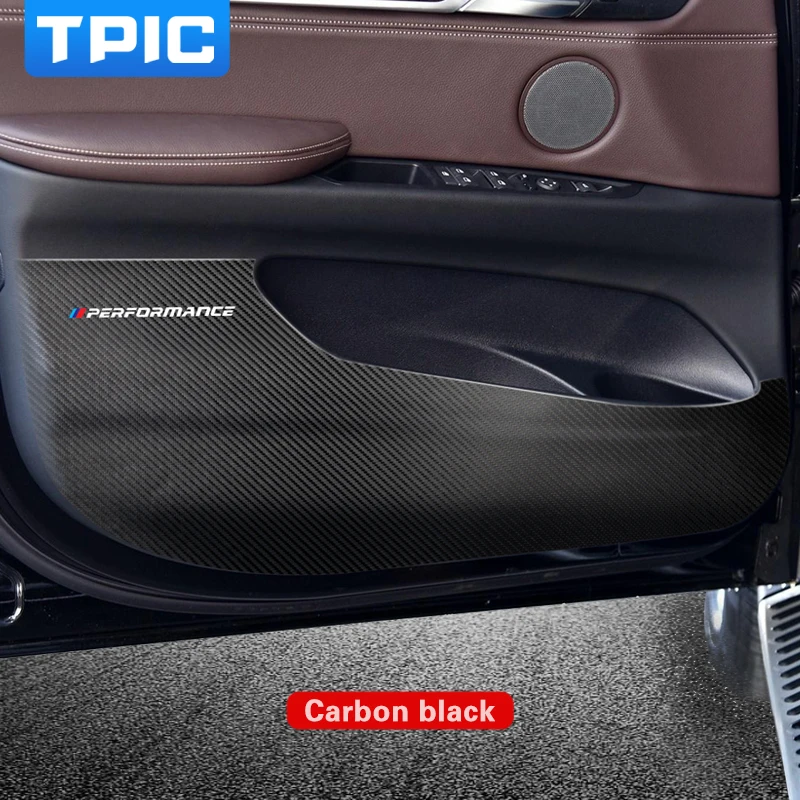 

4pcs PVC Leather Car Door Anti kick Sticker Door Protection Side Edge film For BMW F15 F16 F25 F26 E84 E70 Interior Accessories