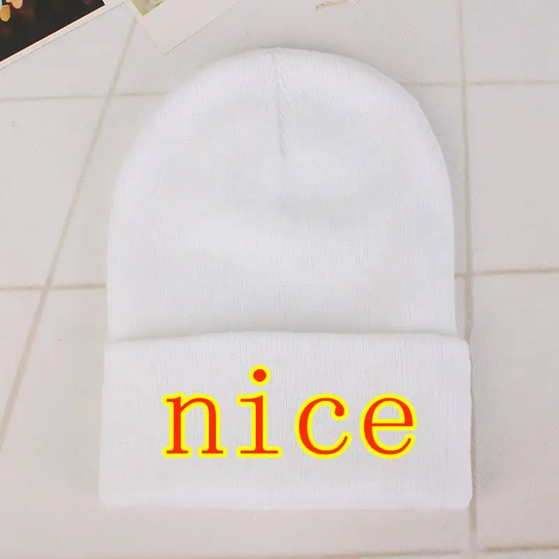 MYZOPER 2019 Новая цифровая вязаная шапка сделай сам с вышивкой буквенным именем и