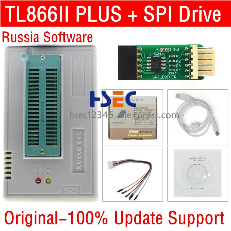 Программатор Oringinal V10.06 TL866II Plus универсальный USB программатор Bios SPI накопитель ICSP