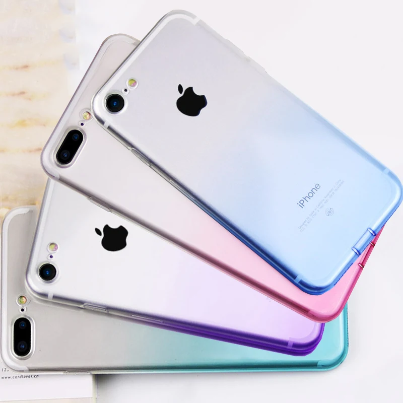 Ультратонкий Мягкий силиконовый чехол из ТПУ для iPhone 6 6S 7 8 Plus|case for phone|for mobil6s plus |