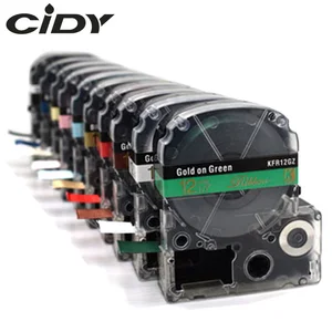 Атласная лента CIDY 12 мм * 5 м для Epson SFR12BK SFR12PK SFR12KZ SFR12NZ SFR12GZ SFR12RZ SS12KW для упаковки подарков