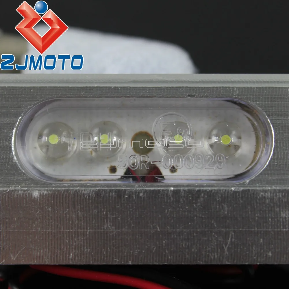 Мотоцикл Алюминиевый 4 LED номерной знак задний фонарь для Suzuki Kawasaki Yamaha Honda