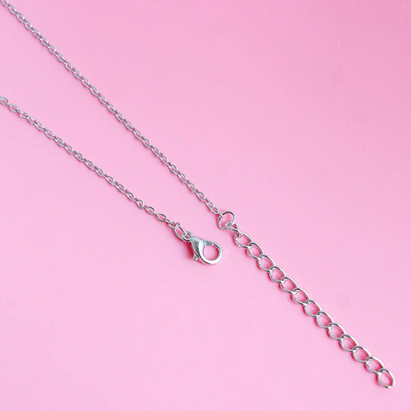 Женское колье с подвеской в виде кота серебряное ожерелье кристаллами