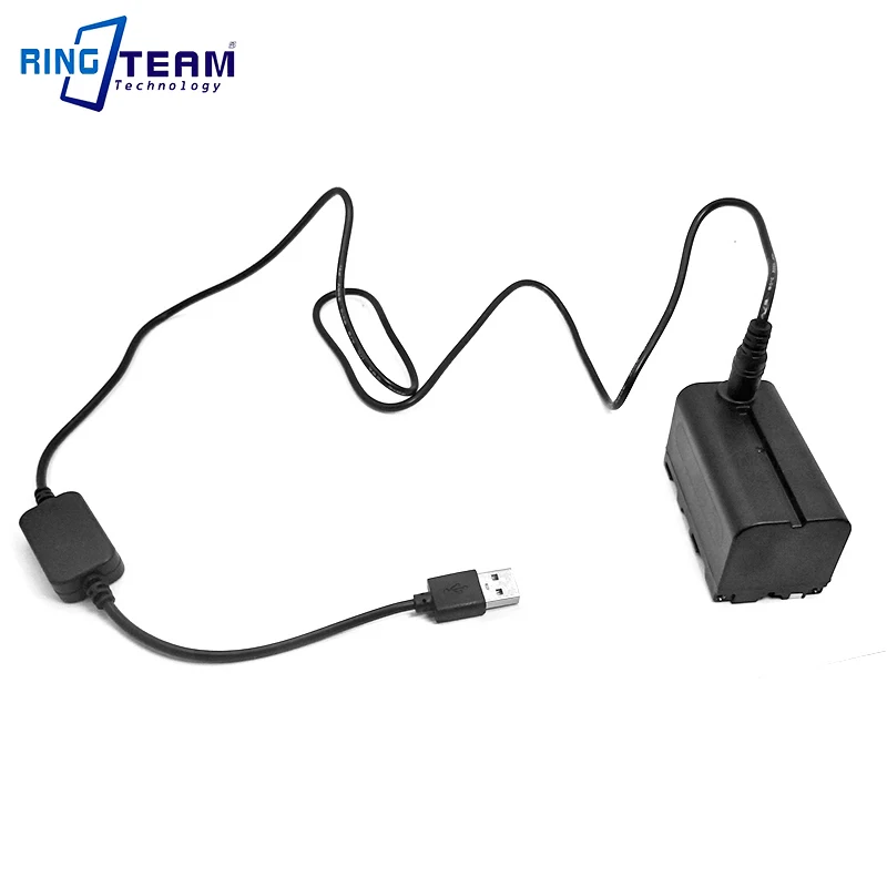 USB-кабель питания постоянного тока 5 В + NP-F750 NP-F550 NP-F970 аккумулятор для камеры Nanguan