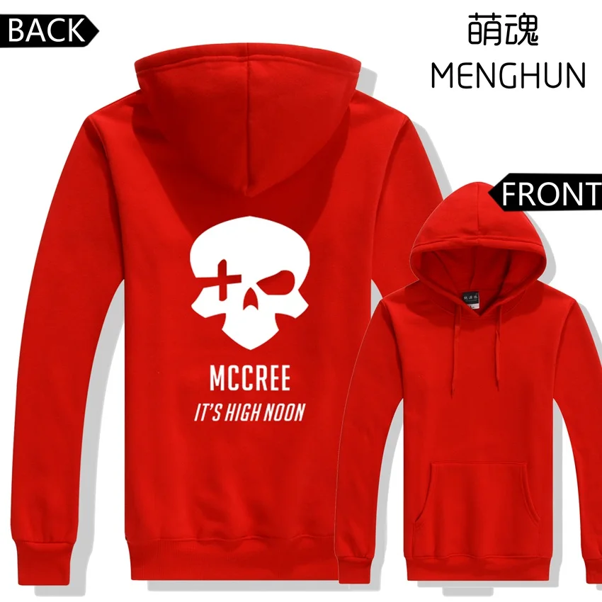 Следите за высококачественными игровыми фанатами MCCREE hoodies game character it's high noon