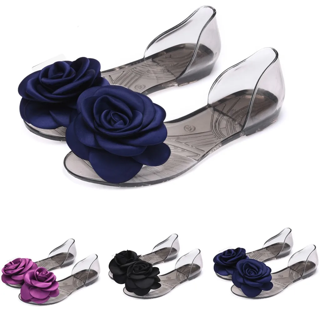 Сандалии SAGACE женские с открытым носком пляжные Босоножки желе без застежек