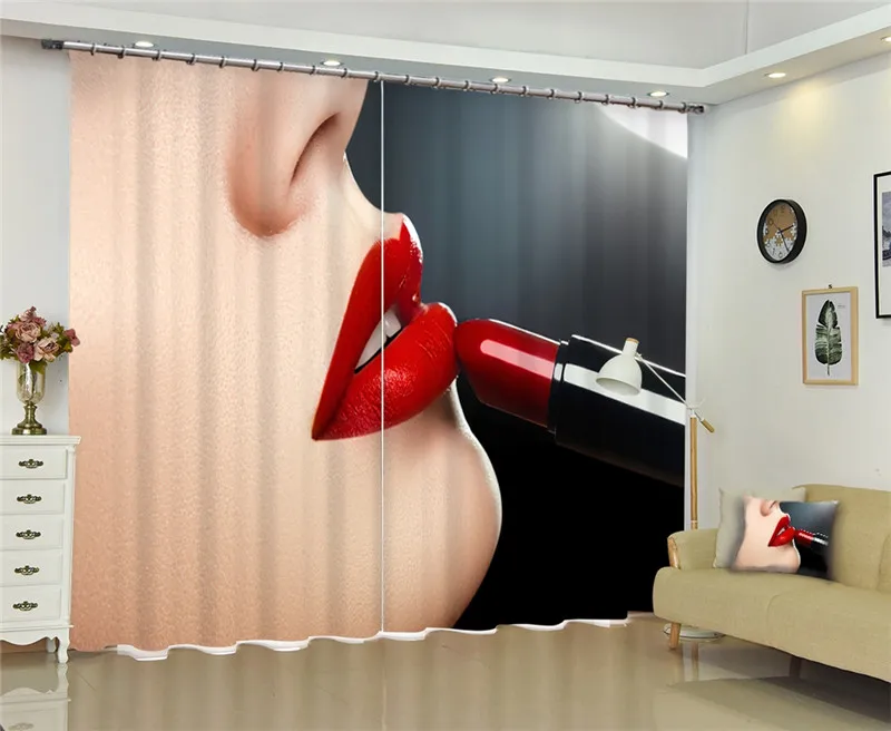 Модные женские роскошные шторы с 3D принтом на окна для гостиной девушки спальни