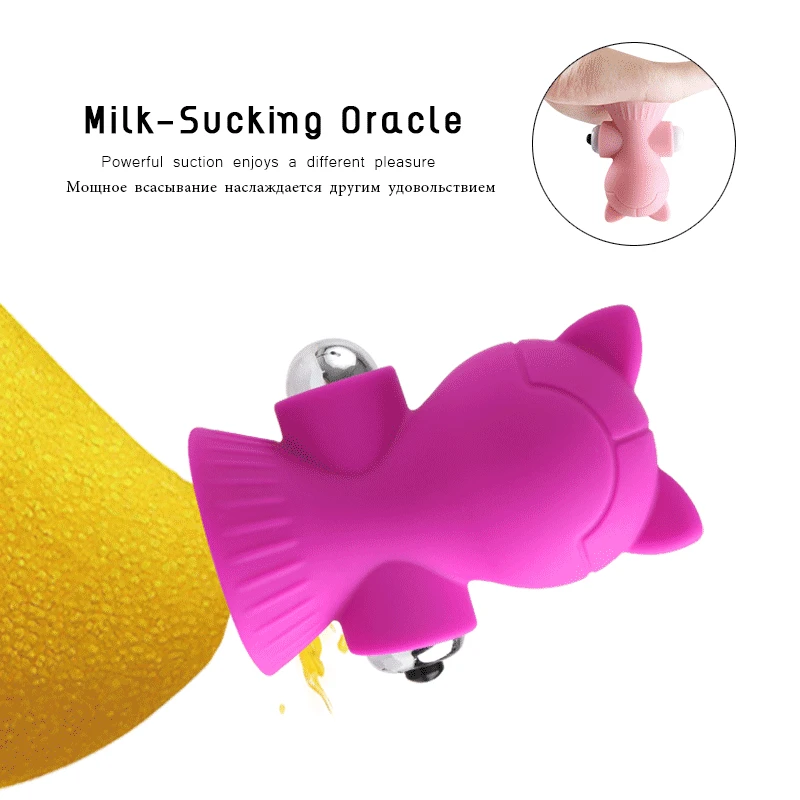 Вибратор для сосания в форме пули клитор Стимулятор точки G сосков киска лизание