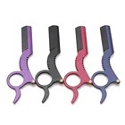 100 шт., оптовая продажа, индивидуальный логотип, мужской классический прямой край, Парикмахерская кромка, бритва для волосборода, нож для бритья, инструменты для удаления волос C6111