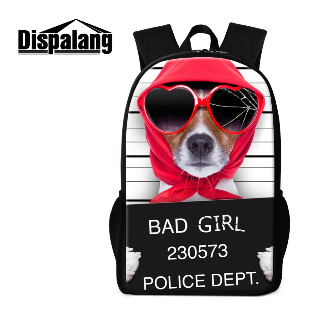 

Dislapang Dog Printing Backpack for Men Pretty Schoolbag for Student Boys Classic Daypack for Teens Pretty Style Girl Bookbag