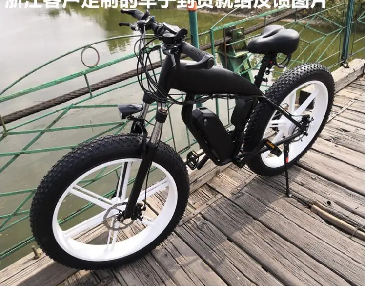 Kalosse aluminum alloy 48V 500W 26*4.0 tires 24speed M310 Hydraulic brakes electric fat bike electrical snow | Спорт и развлечения