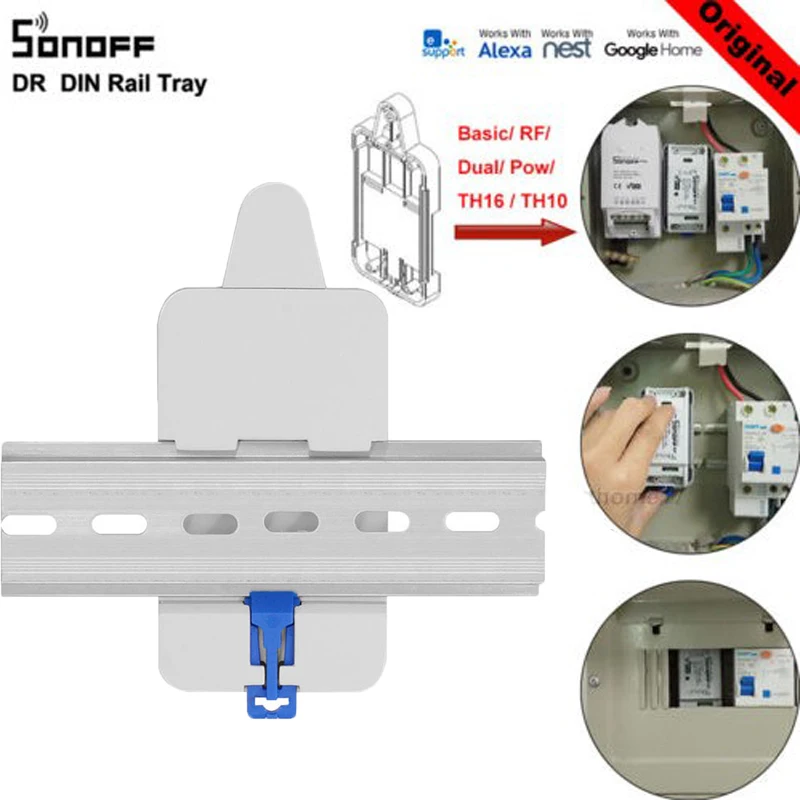 Регулируемый держатель чехол SONOFF DR DIN Rail для беспроводного дистанционного