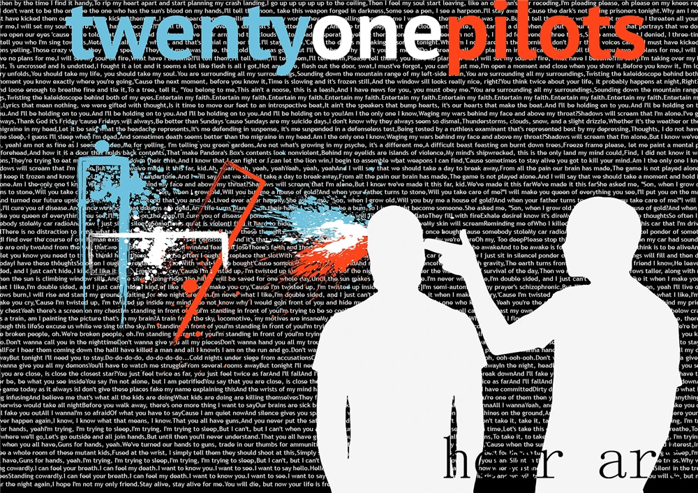 Плакат Twenty one pilots четкое изображение настенные наклейки украшение для дома