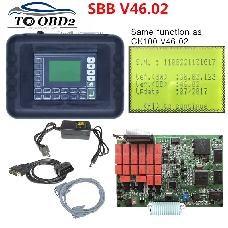 SBB V46.02 Новейший SBB V33. 02/v46. 02 Автомобильный ключ программист автоматический ключ транспондер программируемый инструмент последняя конфигурация, простота в эксплуатации - Цвет: SBB V46.02