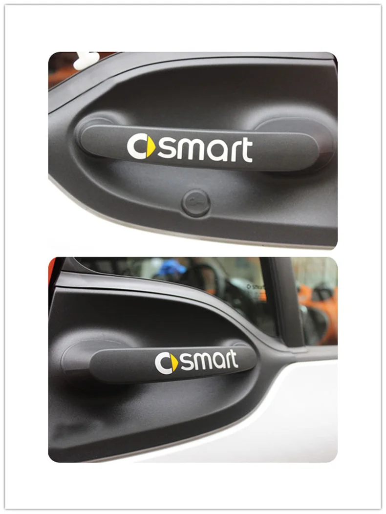 Для smart 450 451 453 Fortwo наклейка на дверную ручку автомобиля декоративная пленка