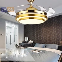 led modern steel alloy acryl abs golden red ceiling fan led lamp led light ceiling lights led ceiling light for foyer bedroom