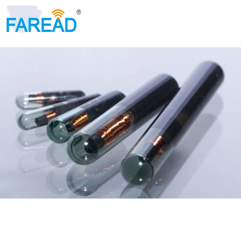 Оптовая продажа x100шт 1 4*8 мм FDX B LF стеклянная Метка RFID транспондер для