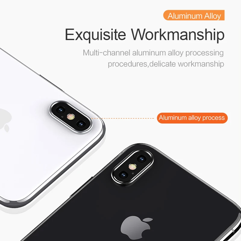 USAMS кольцо для объектива протектор iPhone X Алюминиевый материал защита круг чехол