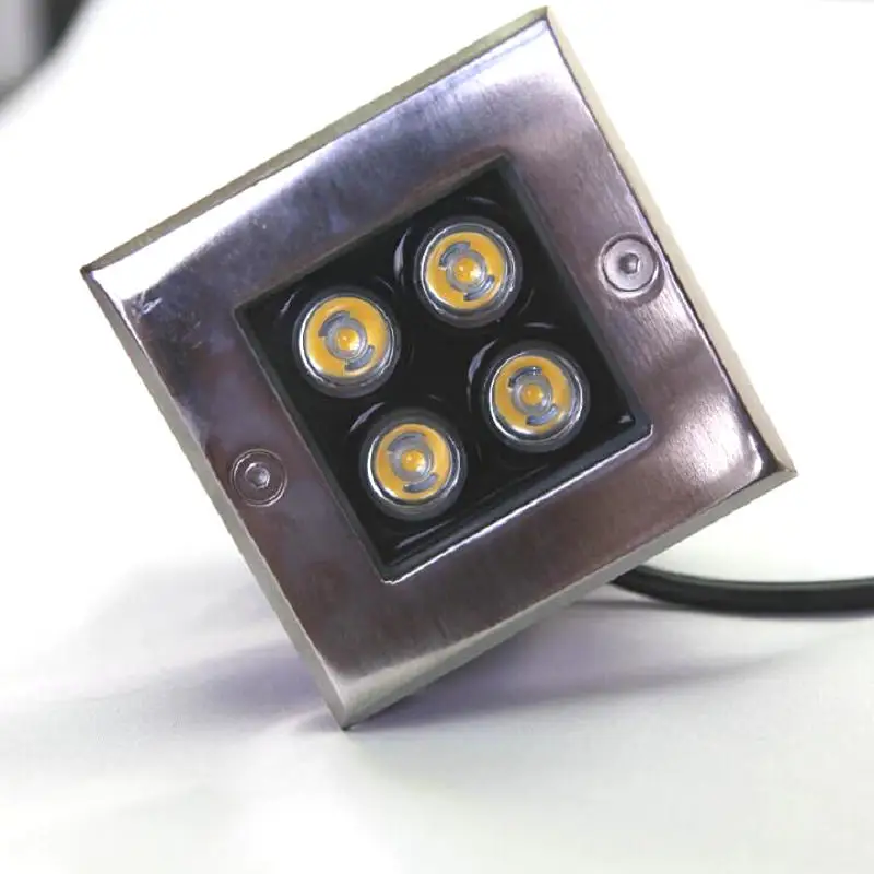 4 Вт светодиодные Напольные светильники DC12V AC85V-265V светодиодное подземное