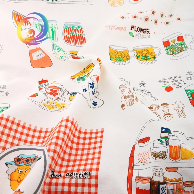 Haisen кухонная серия хлопчатобумажная льняная ткань для квилтинга шитья дивана