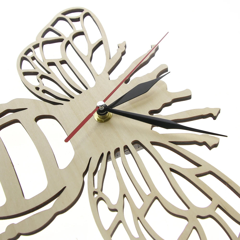Wooden Honey Bee Wall Clock Perfect for Lovers Eco Friendly Natural Decor Watch Gift For Obsessives |